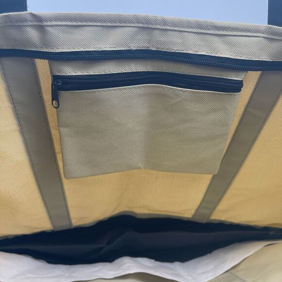 NWT San Francisco Skyline Tote Bag Unisex Large Cream Black Embroidered Lanza - Picture 10 of 15